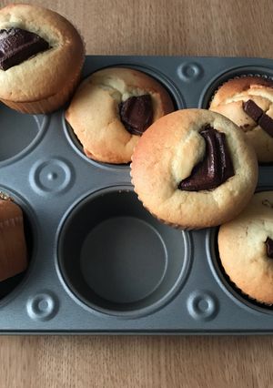チョコのクリームマフィン-レシピのメイン写真