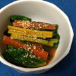 スイスチャードの辛子めんつゆ和え☆