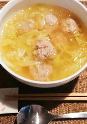 肉団子とキャベツのスープ★免疫力up~-レシピのメイン写真