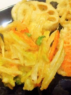 節約レシピ大根と人参の皮のかき揚げ-レシピのメイン写真