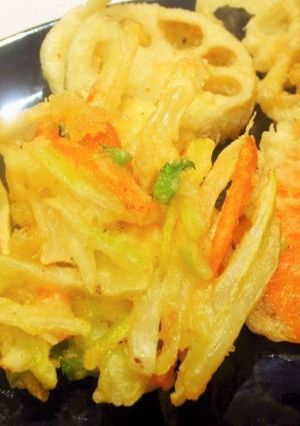 節約レシピ大根と人参の皮のかき揚げ-レシピのメイン写真