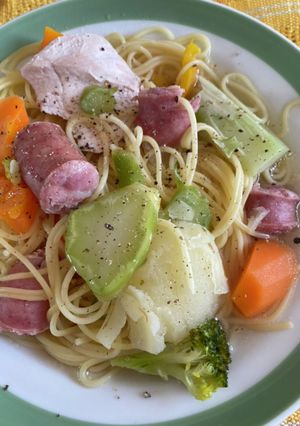 具材たっぷりスープパスタ-レシピのメイン写真