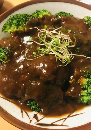 レトルト●レンチンブロッコリーのカレー丼-レシピのメイン写真