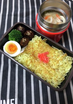 男子高校生弁当101 あんかけ焼きそば-レシピのメイン写真