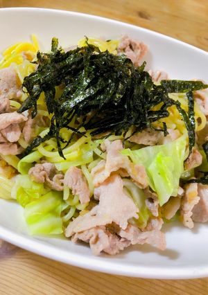 キャベツと豚肉のさっぱりパスタ-レシピのメイン写真