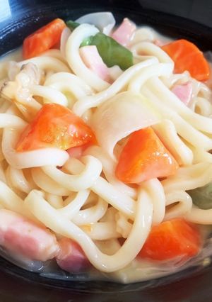 シチューうどん-レシピのメイン写真