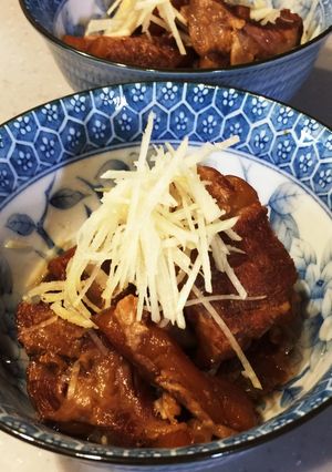 電気圧力鍋で豚バラ軟骨の甘辛煮！！-レシピのメイン写真