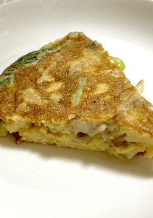 秋野菜のオムレツ＠つくば市学校給食-レシピのメイン写真