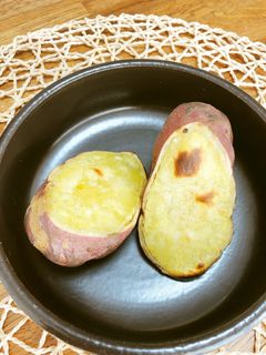 蒸して焼いた!ねっとり甘いさつま芋-レシピのメイン写真