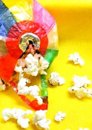 楽しい♪紙風船DEポップコーン♪-レシピのメイン写真