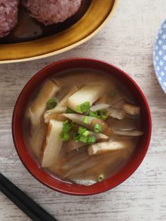 ごぼうとながいもの味噌汁-レシピのメイン写真