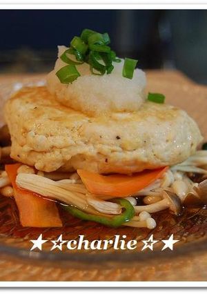 ★鶏ささみ＆豆腐のﾊﾝﾊﾞｰｸﾞ★-レシピのメイン写真