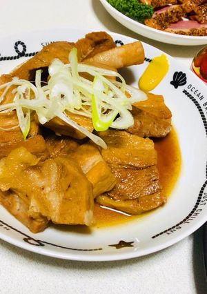フライパンで簡単沖縄風ブタ角煮-レシピのメイン写真
