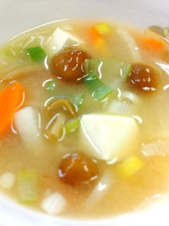 【保育園給食】なめこのみそ汁-レシピのメイン写真