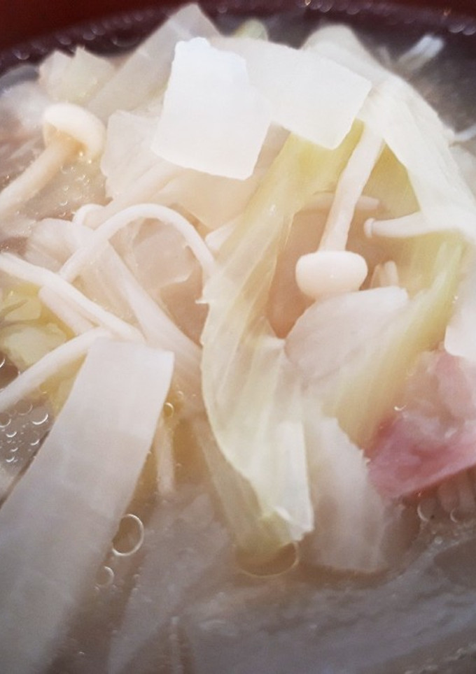 朝ご飯の簡単スープ★大根＆えのき＆ネギ-レシピのメイン写真