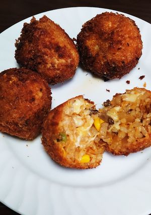 チキンライスでライスコロッケ-レシピのメイン写真