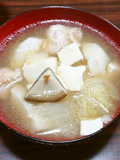 鶏肉のとろりけんちん汁-レシピのメイン写真