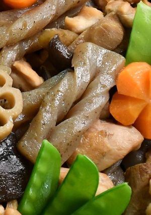 <飾り切り>手綱こんにゃく　にいがた南蒲-レシピのメイン写真