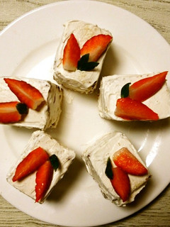 カステラで☆ショートケーキ-レシピのメイン写真