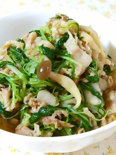 水菜と豚肉ですき焼き風☆お弁当のおかず♪-レシピのメイン写真