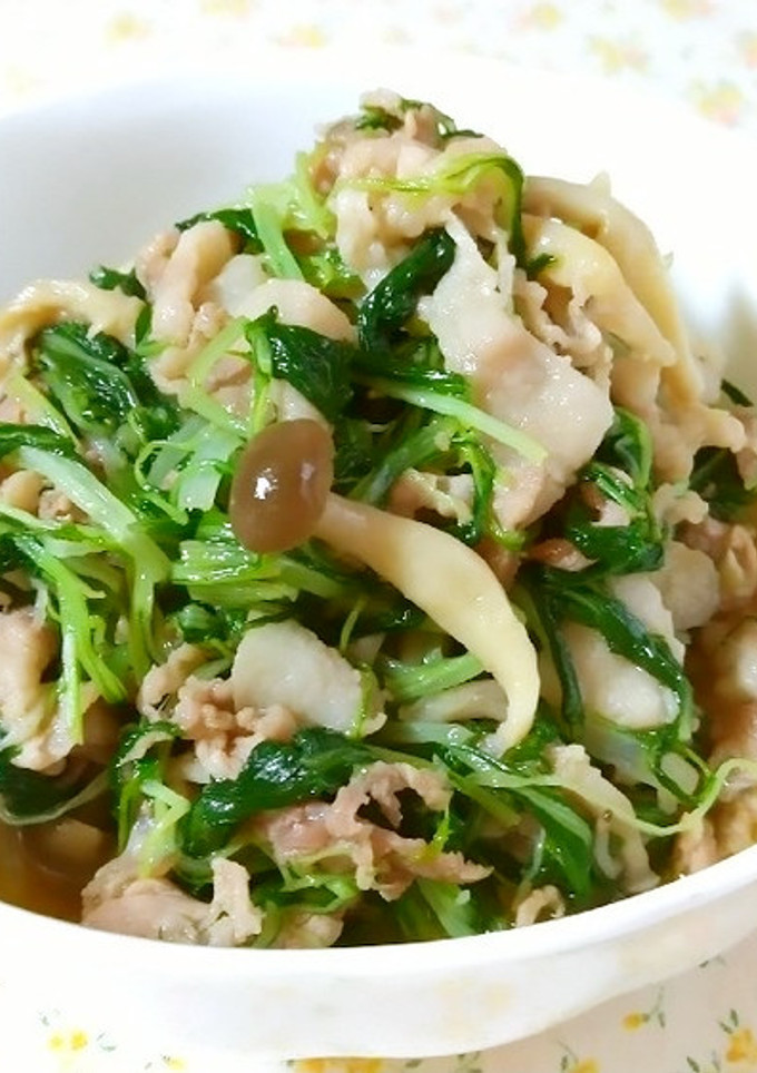 水菜と豚肉ですき焼き風☆お弁当のおかず♪-レシピのメイン写真