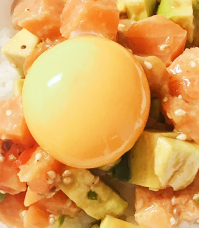 ピリ辛!サーモンポキ丼!-レシピのメイン写真