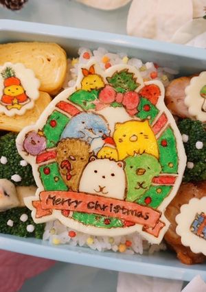 すみっコぐらし弁当オブアート クリスマス-レシピのメイン写真