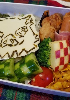 鬼滅の刃風　伊之助弁当-レシピのメイン写真
