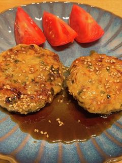 簡単!鶏つくね大葉入り-レシピのメイン写真