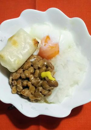 ひとりご飯♠まさおちゃんの納豆餅-レシピのメイン写真