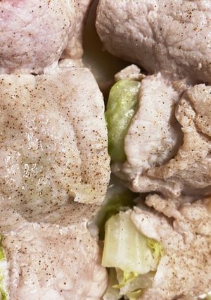豚バラ野菜巻き(レタス編)-レシピのメイン写真