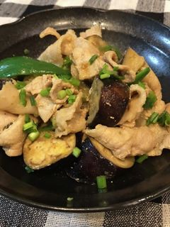 簡単10分豚バラ薄切りとなすのカレー炒め-レシピのメイン写真