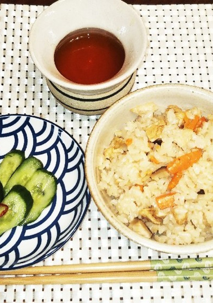 田舎風 ほっこり 簡単炊き込みご飯-レシピのメイン写真
