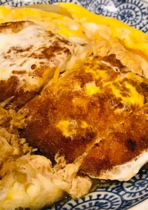買ってきたカツでカツ煮。カツ丼でも。-レシピのメイン写真