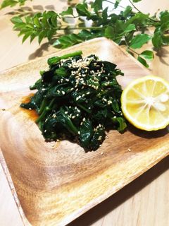 我が家のほうれん草のおひたし-レシピのメイン写真