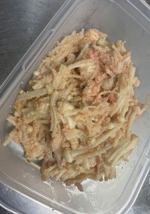 簡単お弁当☆エノキの明太マヨ炒め-レシピのメイン写真