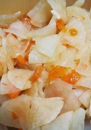 大根と柿の和え物(ハニーレモン風味)-レシピのメイン写真