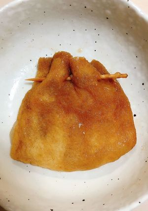 レンジで簡単！もち巾着の甘辛煮-レシピのメイン写真