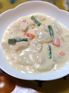 大根と鶏肉の味噌クリーム煮-レシピのメイン写真