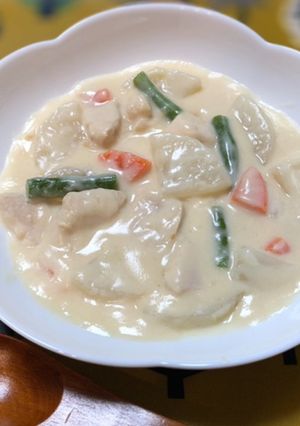 大根と鶏肉の味噌クリーム煮-レシピのメイン写真