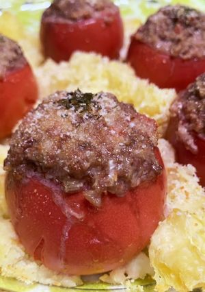 肉汁溢れる!トマトのファルシー-レシピのメイン写真