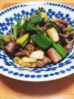 砂肝とネギ☆ニンニク醤油炒め-レシピのメイン写真