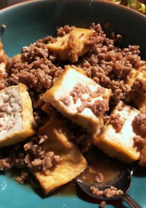 挽肉と厚揚げの甘辛煮★-レシピのメイン写真