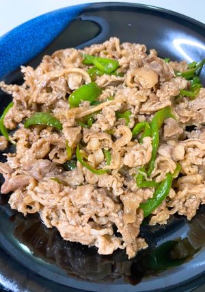 牛肉とピーマン炒め物、簡単料理!!-レシピのメイン写真