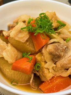 豚肉と揚げ豆腐の煮物-レシピのメイン写真