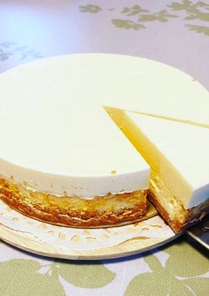 ベイクドとレアのダブルチーズケーキ♪-レシピのメイン写真