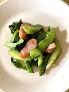 セロリとウインナーの中華炒め-レシピのメイン写真