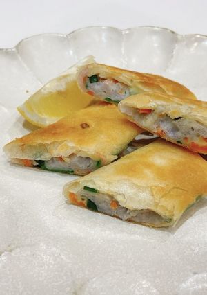 里芋と魚肉ソーセージのスティック春巻き-レシピのメイン写真