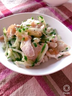 きざみ玉ねぎ醤油ペッパーで簡単肉サラダ-レシピのメイン写真