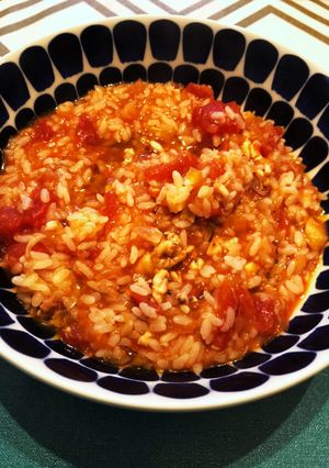 冷や飯で♪イカとツナのトマトリゾット-レシピのメイン写真
